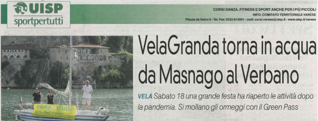 Velagranda torna in acqua da masnago al verbano