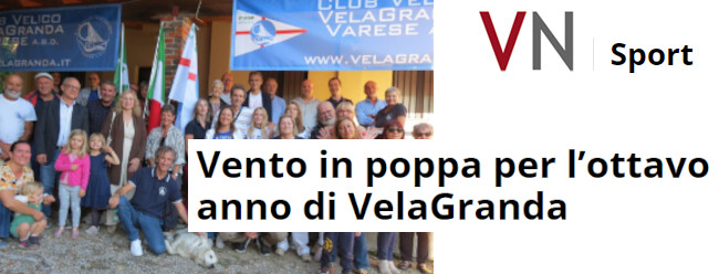 Vento in poppa per l’ottavo anno di VelaGranda
