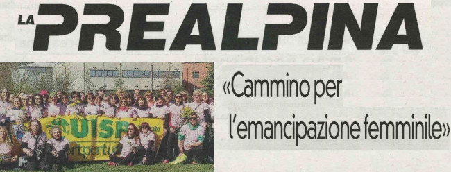 Cammino per l'emancipazione femminile