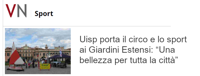 Uisp porta il circo e lo sport ai Giardini Estensi: “Una bellezza per tutta la città”