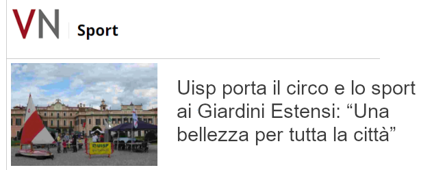 Uisp porta il circo e lo sport ai Giardini Estensi: “Una bellezza per tutta la città”
