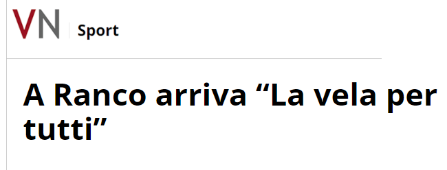 A Ranco arriva “La vela per tutti”