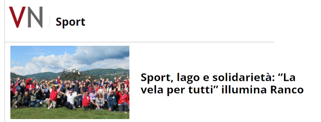 Sport, lago e solidarietà: “La vela per tutti” illumina Ranco
