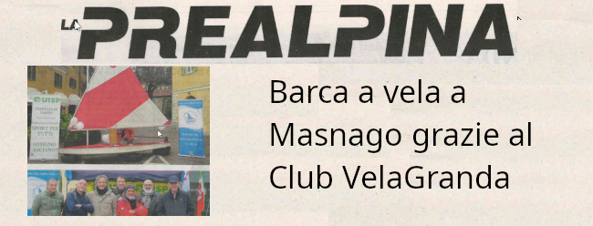 Barca a vela a Masnago grazie al Club VelaGranda