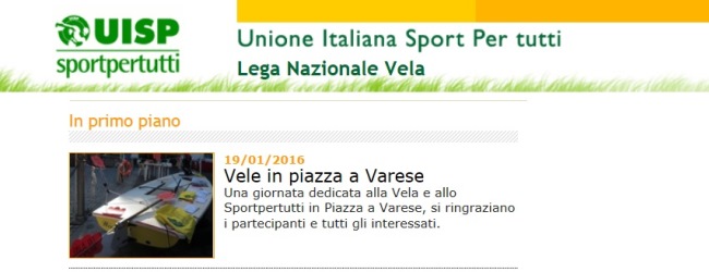 Una giornata dedicata alla Vela e allo Sportpertutti in Piazza a Varese, si ringraziano i partecipanti e tutti gli interessati.