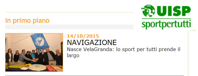 NAVIGAZIONE<br>Nasce VelaGranda: lo sport per tutti prende il largo
